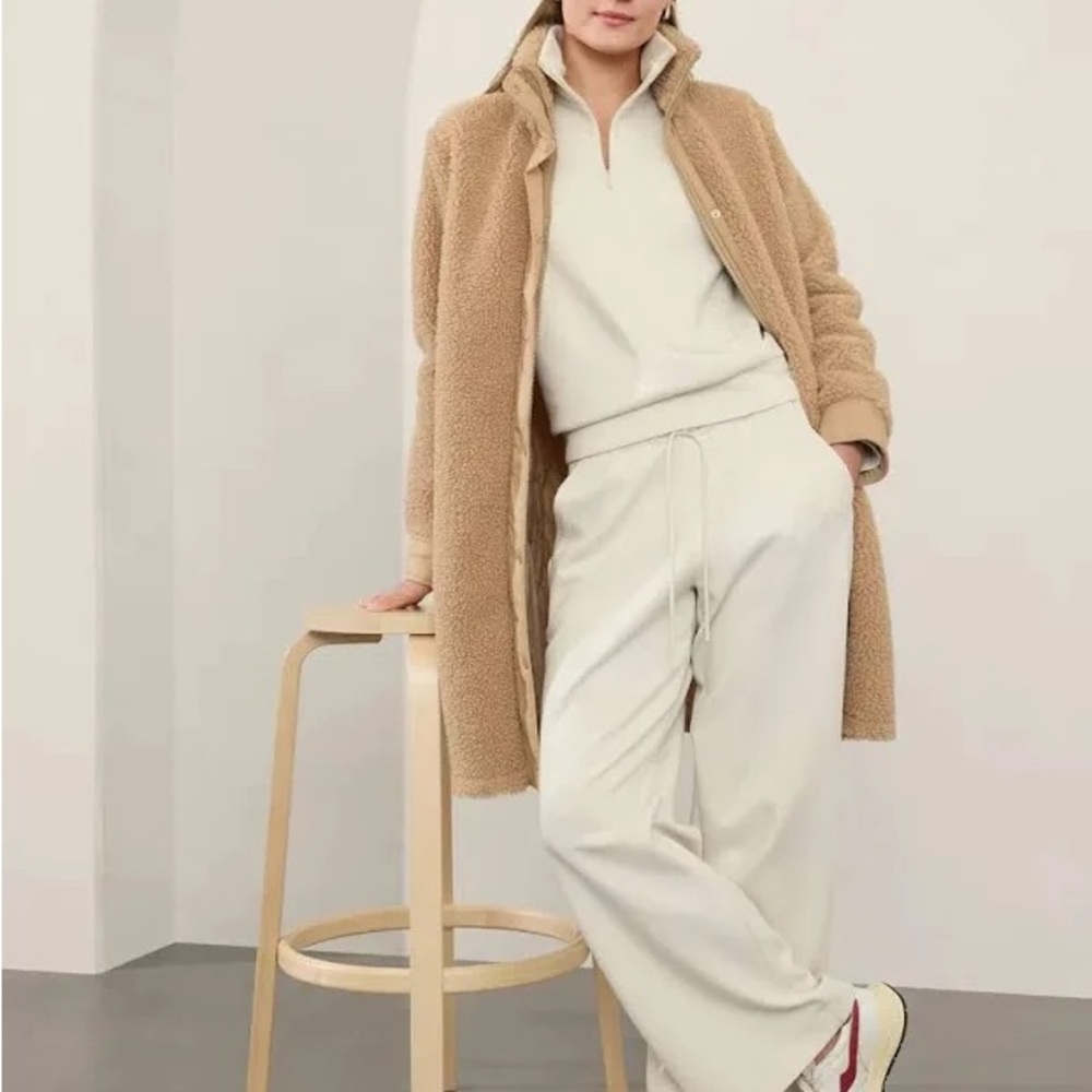 Athleta Fleece Hybrid Coat